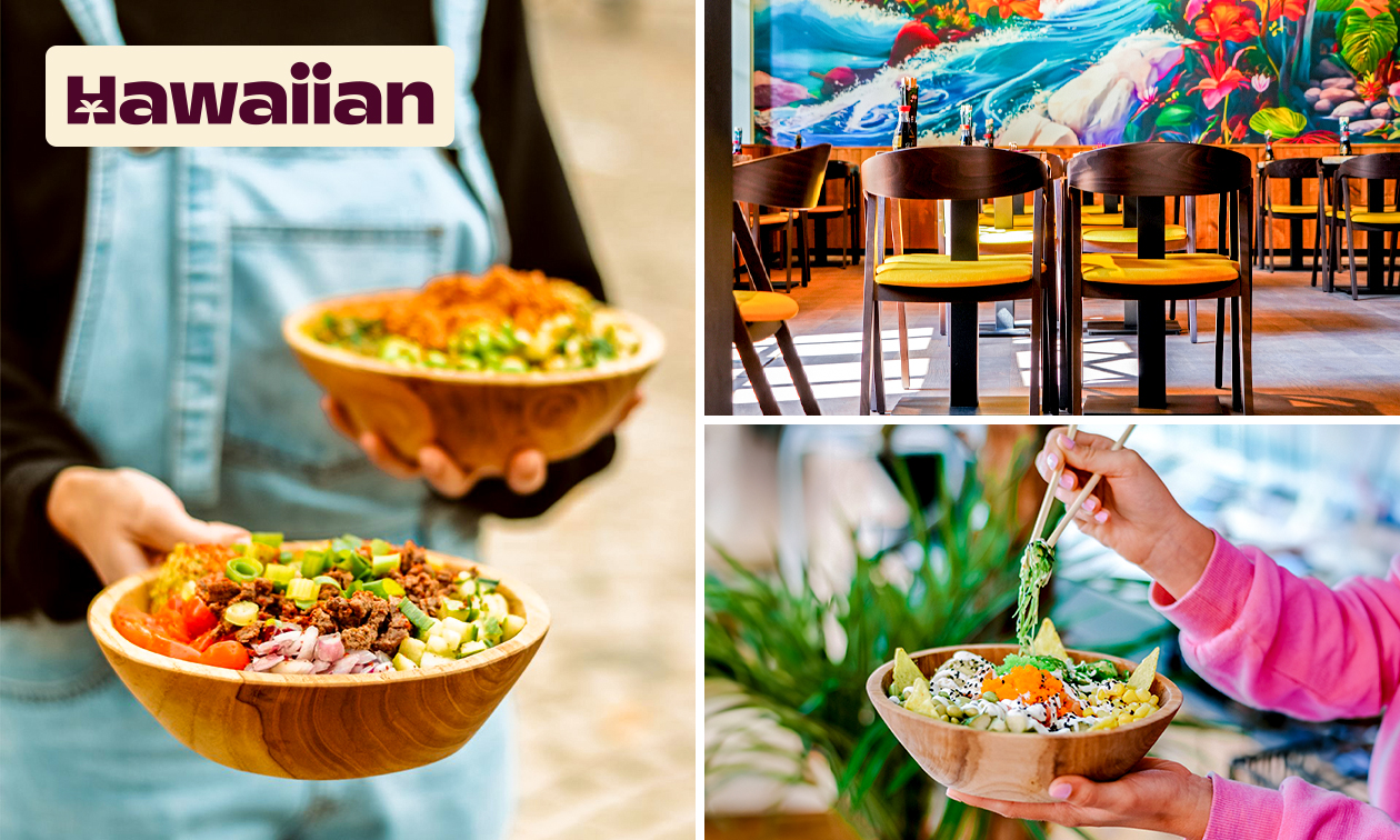 2 medium pokébowls naar keuze bij Hawaiian Poké Bowl