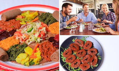 Eritrees en Ethiopisch 3-gangen keuzediner + drankje bij Hdmona Habesha Restaurant