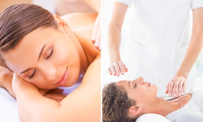 Massage naar keuze of reikibehandeling (45 min)