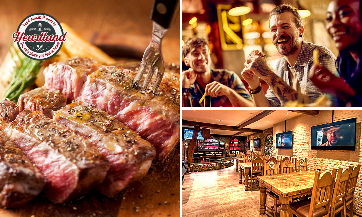 Burger + bijgerecht + drankje of 3-gangendiner à la carte + bijgerecht