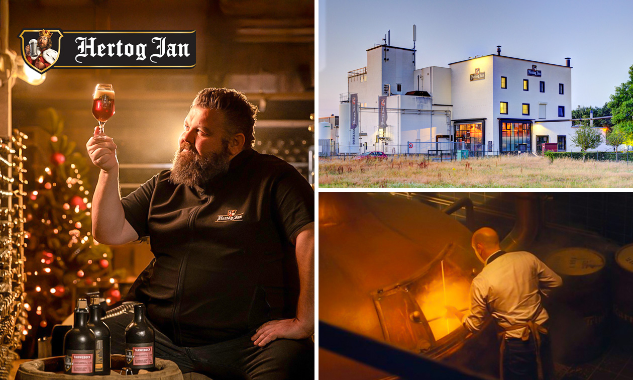 Rondleiding (1 uur) + 2 proefmomenten bij Hertog Jan Brouwerij