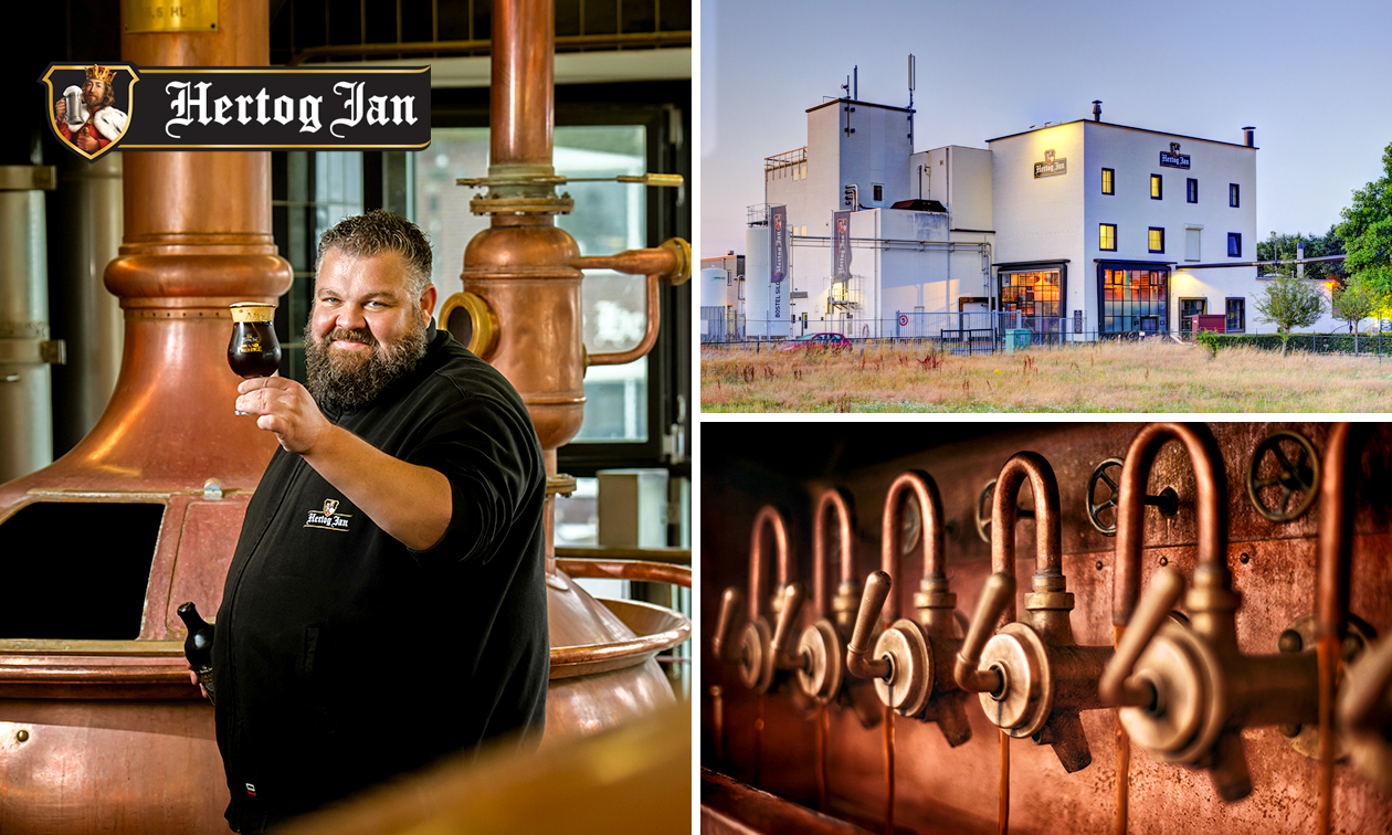 Rondleiding (1 uur) + 2 proefmomenten bij Hertog Jan Brouwerij