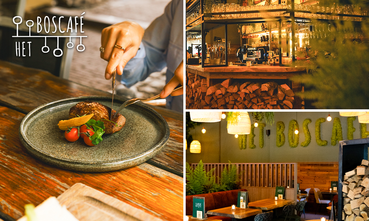 3-gangen keuzediner bij Het Boscafé