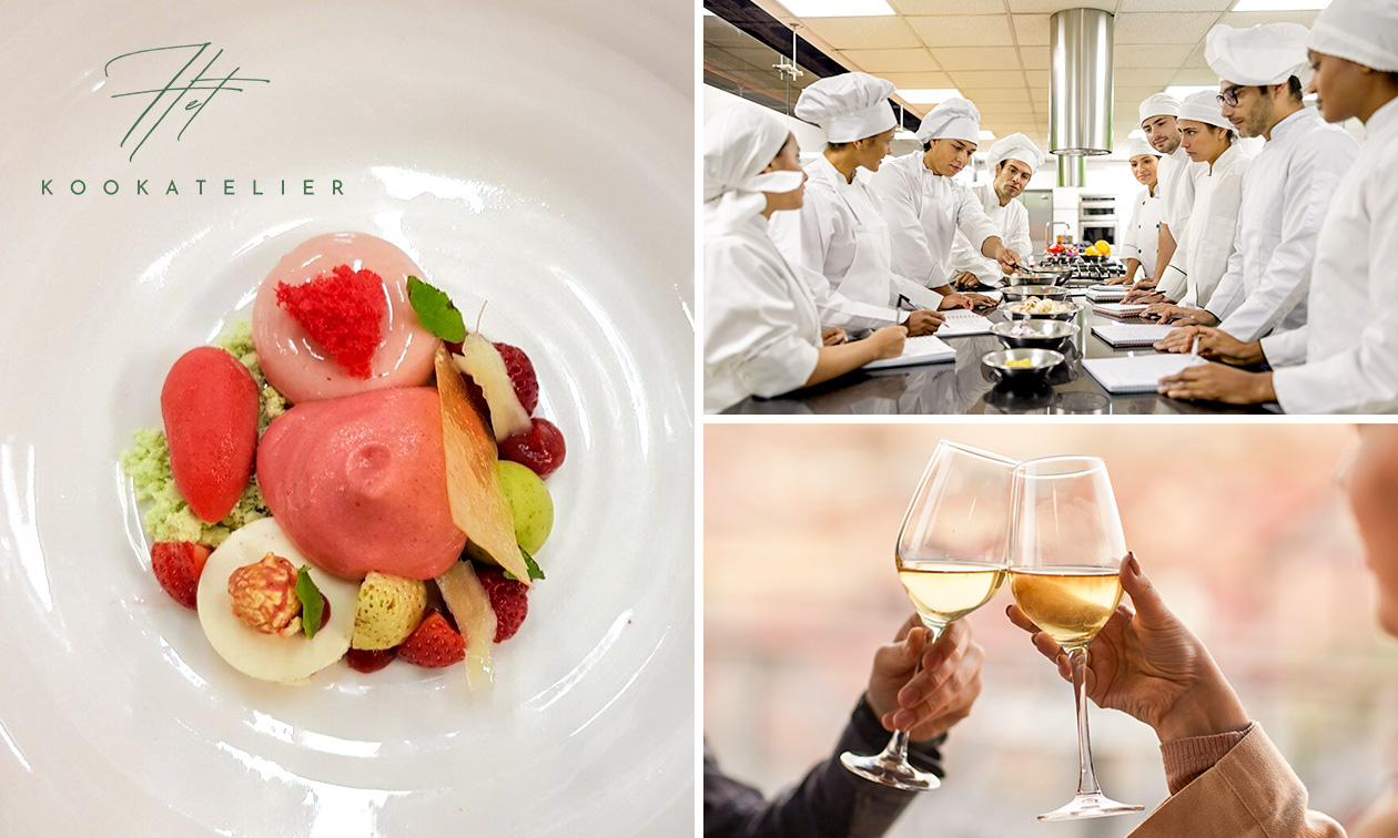 4 gangen fine dining-workshop + wijnarrangement in hartje Tilburg