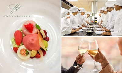4 gangen fine dining-workshop + wijnarrangement bij Het Kookatelier in hartje Tilburg