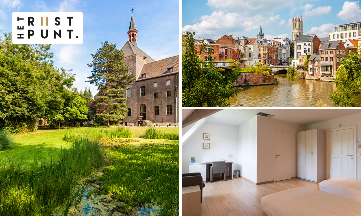Overnachting voor 2 + ontbijt + late check-out in hartje Gent