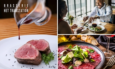 3-gangendiner à la carte bij Het Tramstation