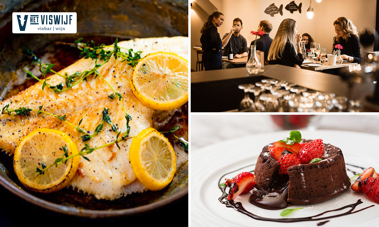3-gangendiner van de chef bij Het Viswijf in hartje Den Bosch