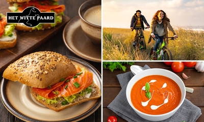 2-gangen keuzelunch of wandel- of fietsarrangement bij Het Witte Paard Ziewent