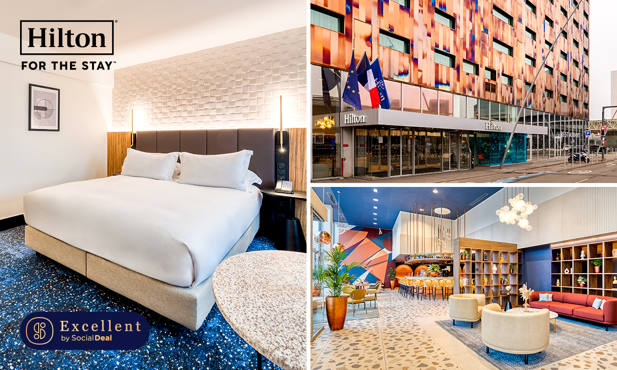 Overnachting voor 2 + ontbijt + late check-out in Lille