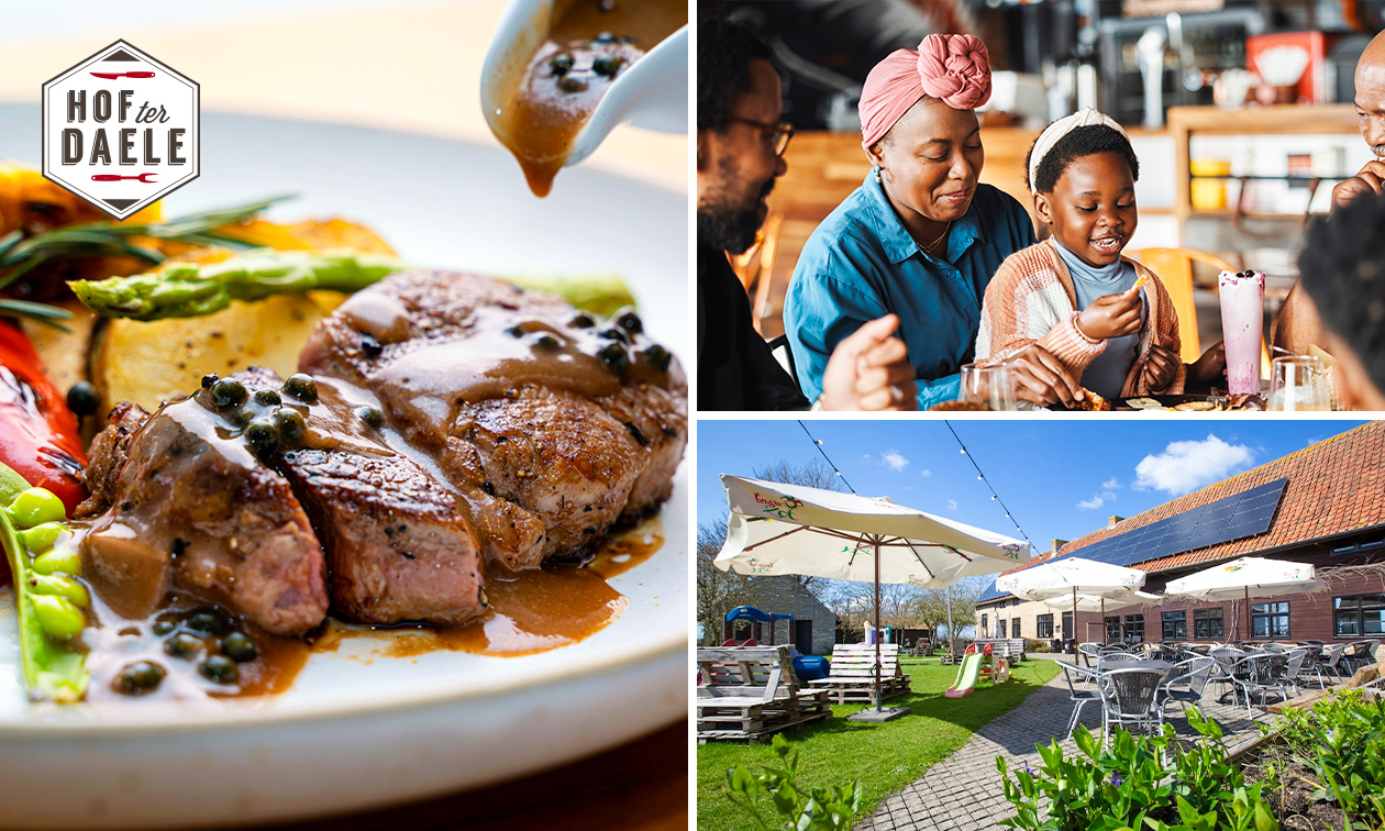 2-gangen keuzelunch + koffie bij Hof ter Daele