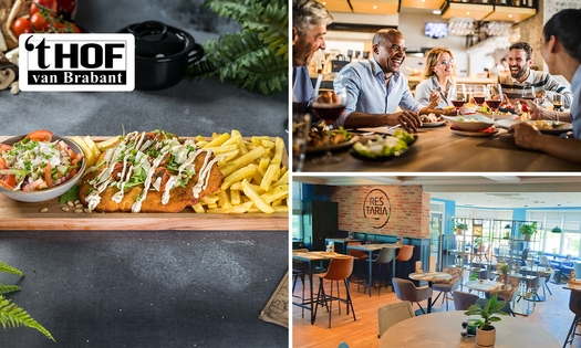 3-gangendiner met loaded schnitzel naar keuze bij Hof van Brabant
