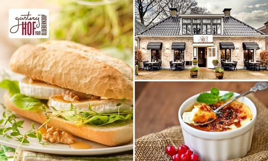 2-gangen keuzelunch + drankje bij Hof van Oldeberkoop
