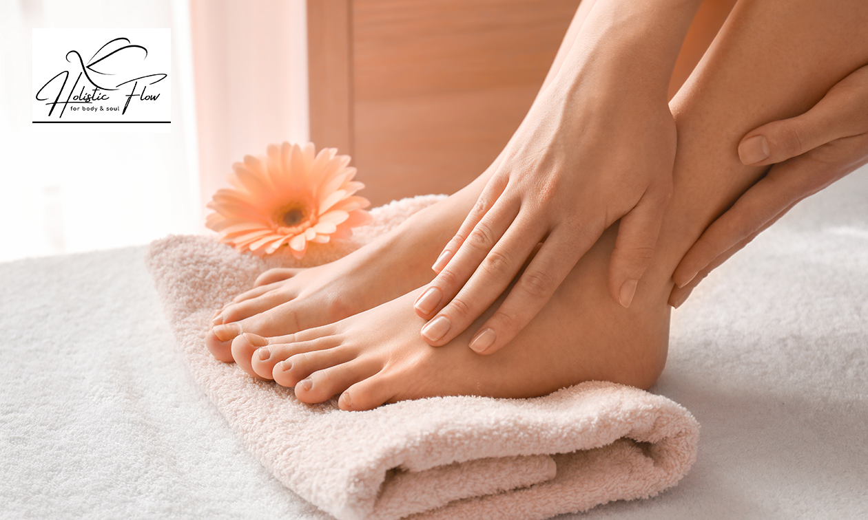 Pedicure- en/of voetreflexbehandeling of metamorfose-voetmassage (55 tot 75 min)