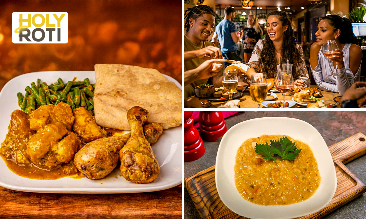 Surinaamse 2-gangen keuzelunch of -diner voor dine-in of om af te halen