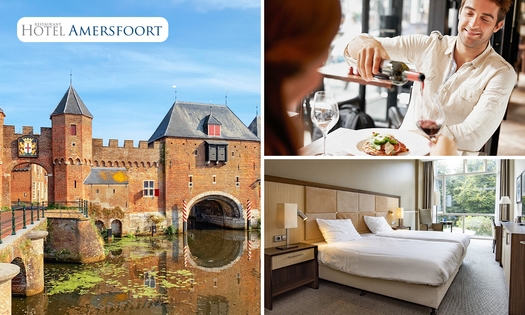 Übernachtung(en) für 2 + Frühstück + Hauptgericht Deiner Wahl in Amersfoort