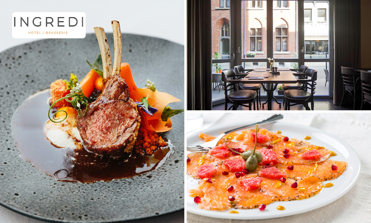 3-gangen keuzelunch of -diner + amuse bij Brasserie Ingredi