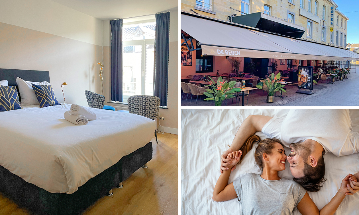 Overnachting(en) voor 2 + late check-out + ontbijt in hartje Valkenburg