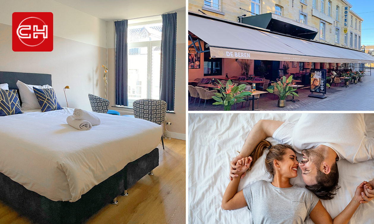 Overnachting voor 2 + ontbijt + late check-out in hartje Valkenburg