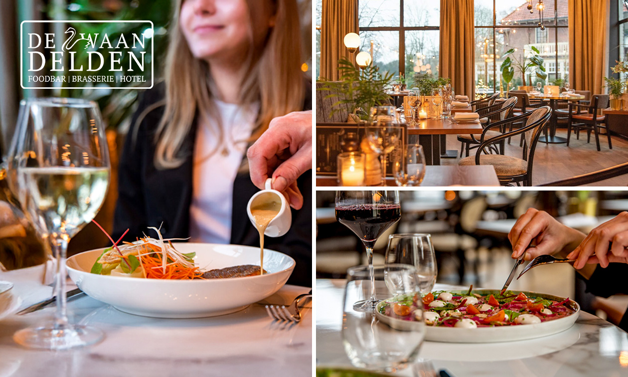 3-gangendiner à la carte + amuse en brood met dips