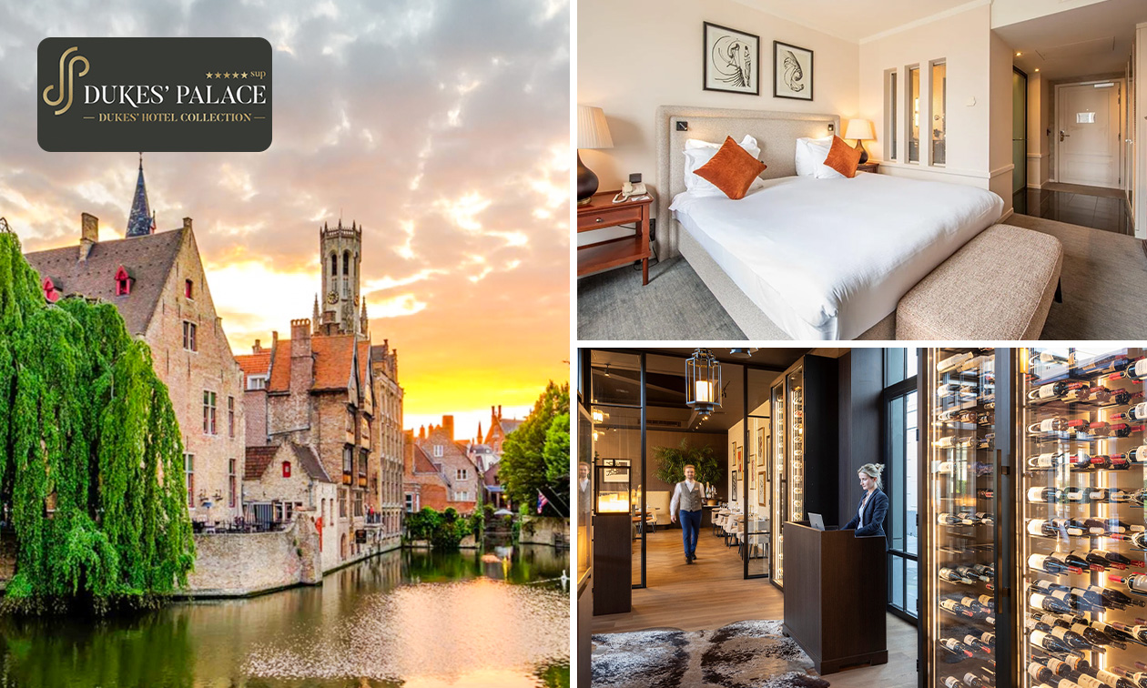 Overnachting voor 2 + ontbijt in 5-sterrenhotel in hartje Brugge