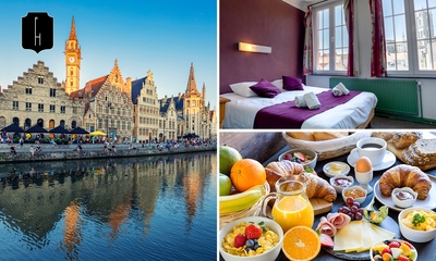 Overnachting voor 2 in een kamer naar keuze + ontbijt + welkomstdrankje in hartje Gent