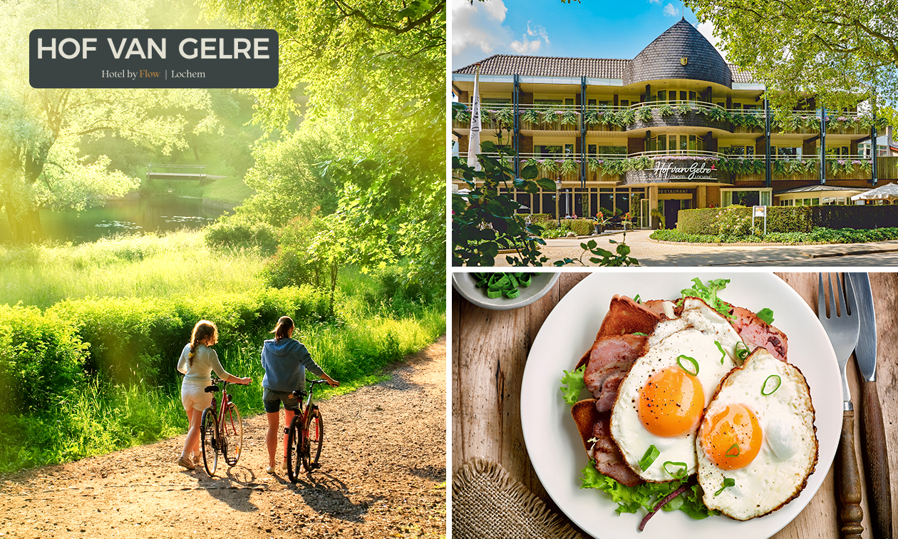 Wandel- of fietsarrangement incl. koffie/thee met gebak + 2-gangenlunch