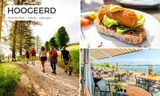Wandel- of fietsarrangement incl. koffie/thee + gebak + 2-gangenlunch bij Hotel Hoogeerd