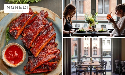 Spareribs met steppegras + nagerecht naar keuze bij Brasserie Ingredi