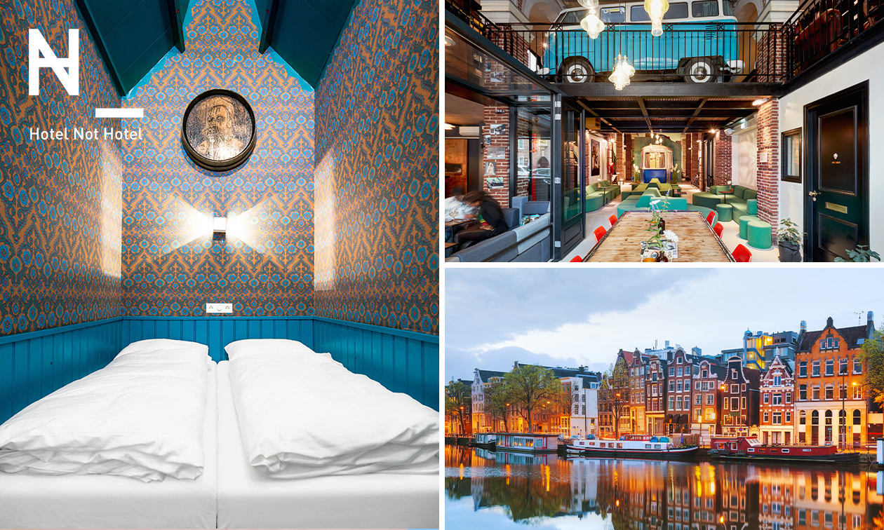 VIP-overnachting voor 2 + ontbijt + late check-out in Amsterdam