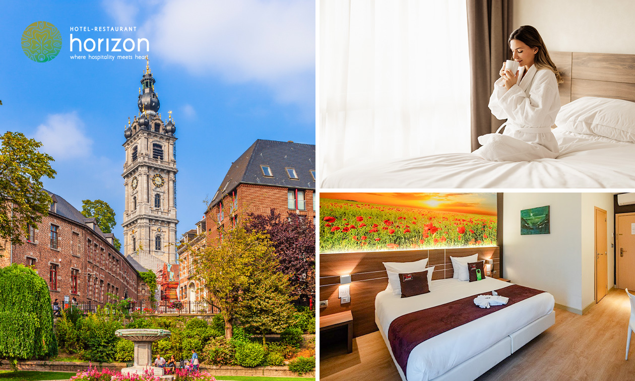 Overnachting voor 2 + ontbijt + welkomstdrankje in Hotel-Restaurant Horizon Ath-Lessines