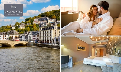Overnachting voor 2 + ontbijt + late check-out in Bouillon in de Ardennen
