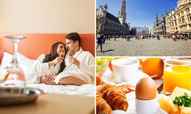 Overnachting + ontbijt in hartje Brussel