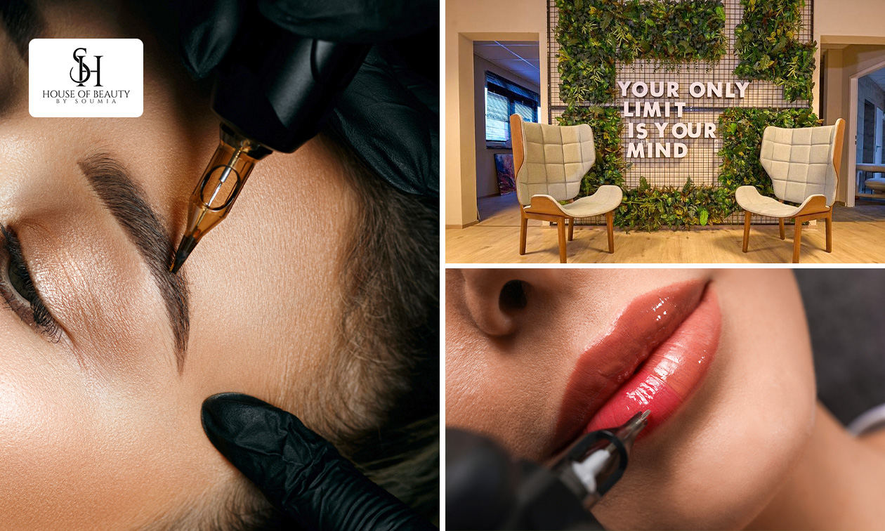 Permanent Make-Up Augenbrauen oder Lippen