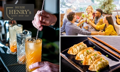 2 cocktails + gerecht naar keuze