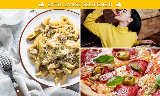 Thuisbezorgd of afhalen: pizza of pasta + frisdrank