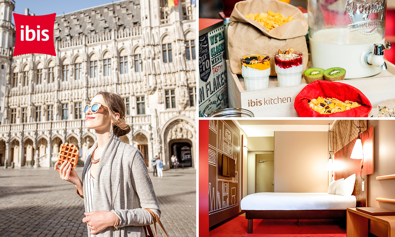 Luxe overnachting voor 2 + ontbijt + late check-out in Brussel