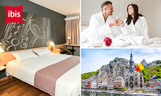 Overnachting voor 2 + ontbijt + evt. toegang tot de citadel en meer in Dinant