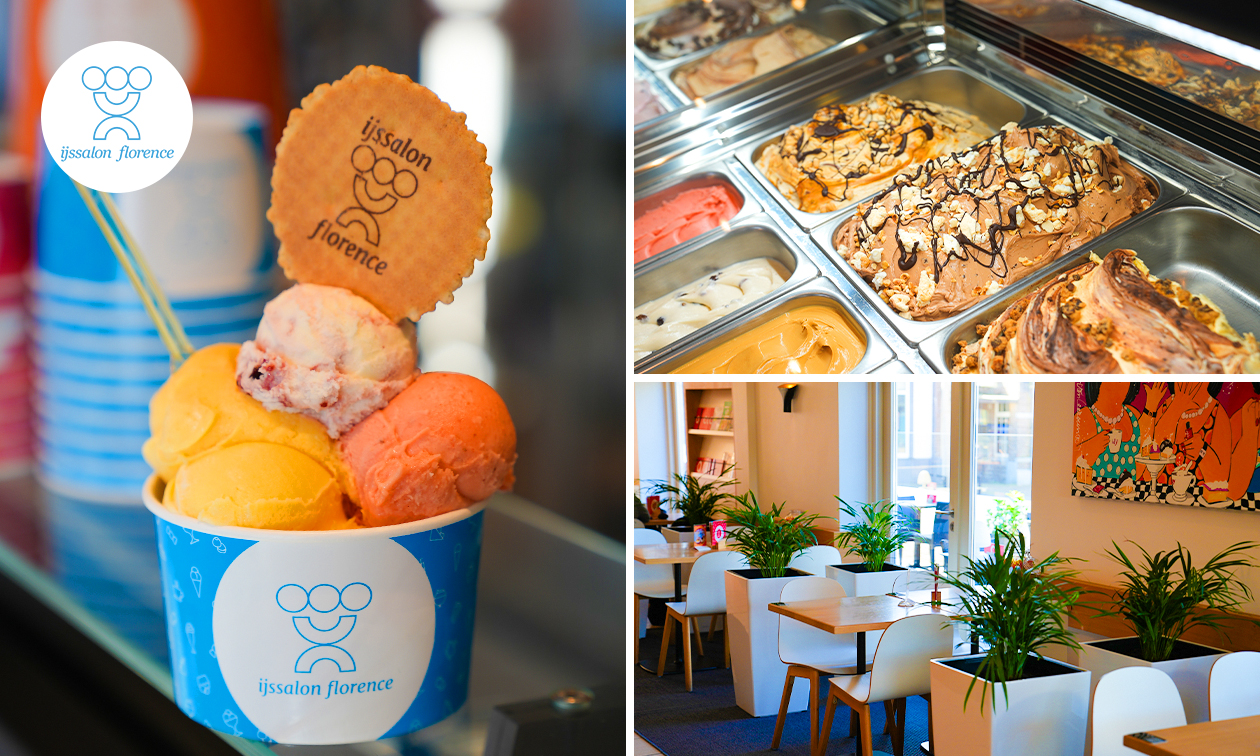 10 bollen ijs naar keuze van IJssalon Florence