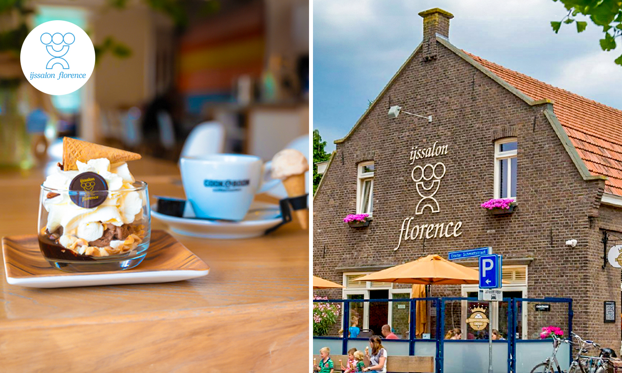 Dessert naar keuze + koffie of thee bij IJssalon Florence