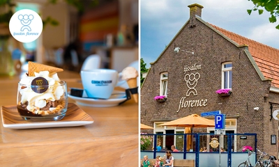 Dessert naar keuze + koffie of thee bij IJssalon Florence