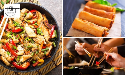 Mini loempia's + wokgerecht naar keuze bij Ika Food