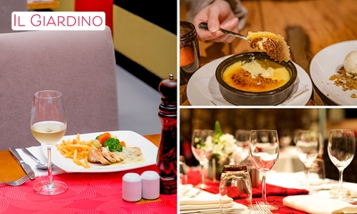 Menu en 2 ou 3 services à la carte chez Il Giardino