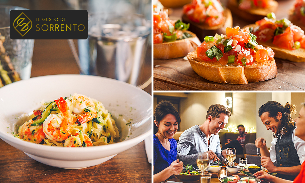 Italiaanse 2- of 3-gangen keuzelunch of -diner bij Il Gusto Di Sorrento