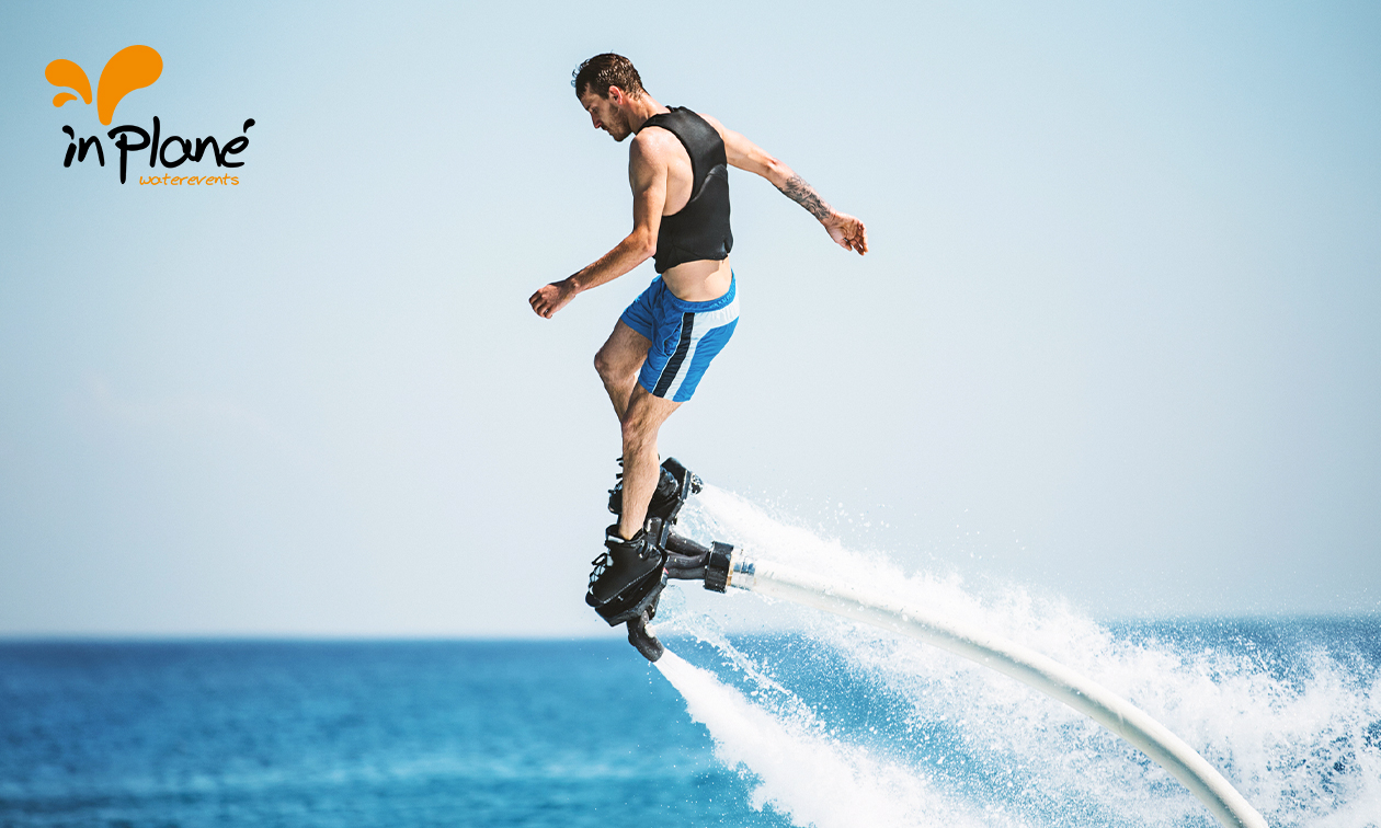 Flyboarden (20 min) + blikje fris