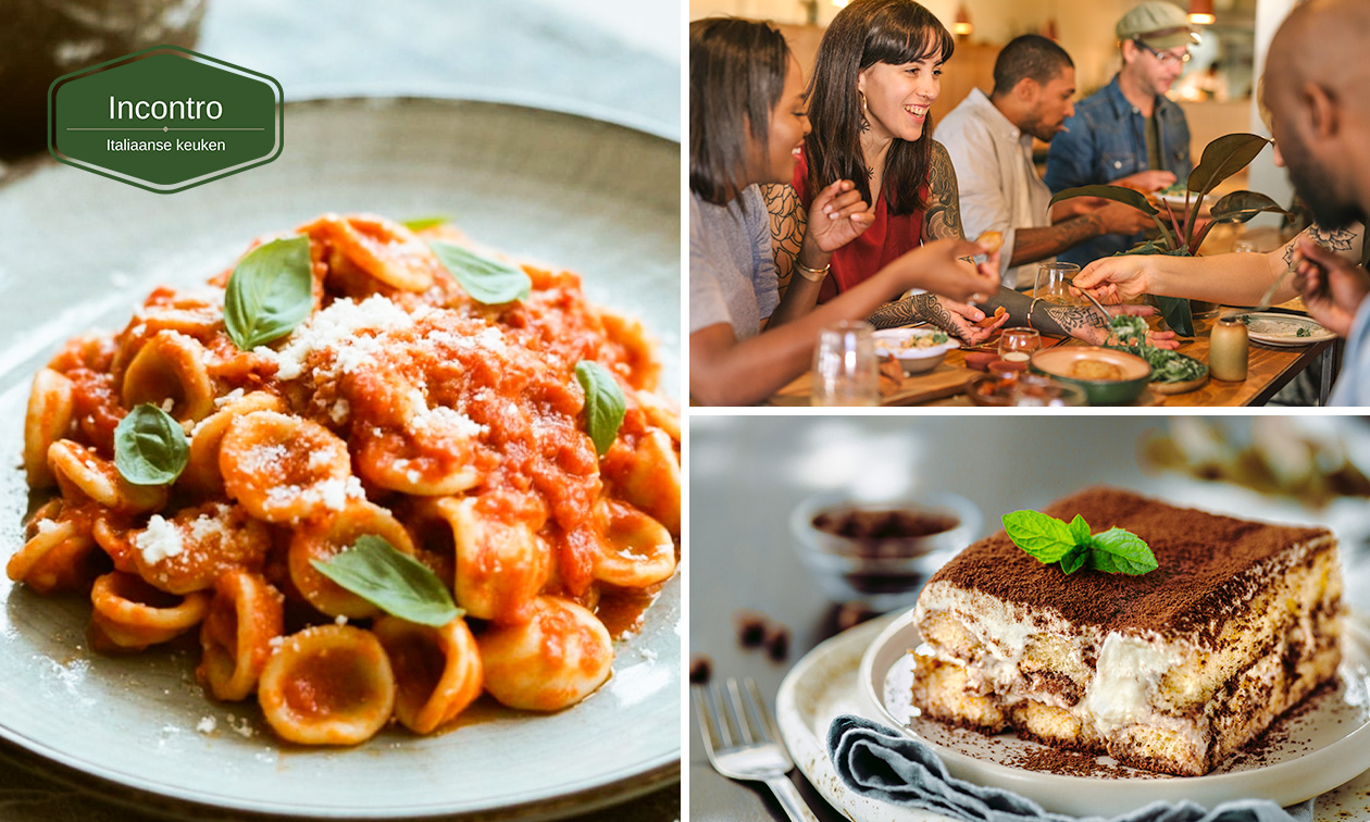 Italiaans 7-gangen shared dining-diner bij Incontro Hoorn