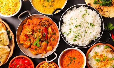 Indiaas 2- of 3 gangendiner à la carte