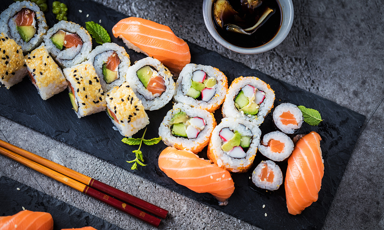 Sushibox (56 stuks) thuisbezorgd
