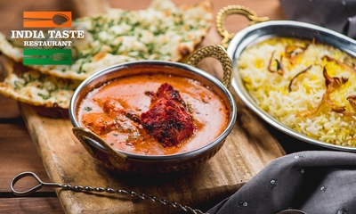 Indiaas 3-gangendiner à la carte bij India Taste Restaurant