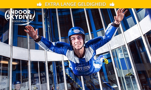 3, 4 of 5 sessies indoor skydiving